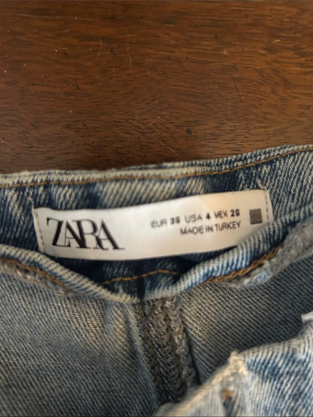 High-Waist Wide-Leg Women’s Jeans - Blue - Picture 2 of 4
